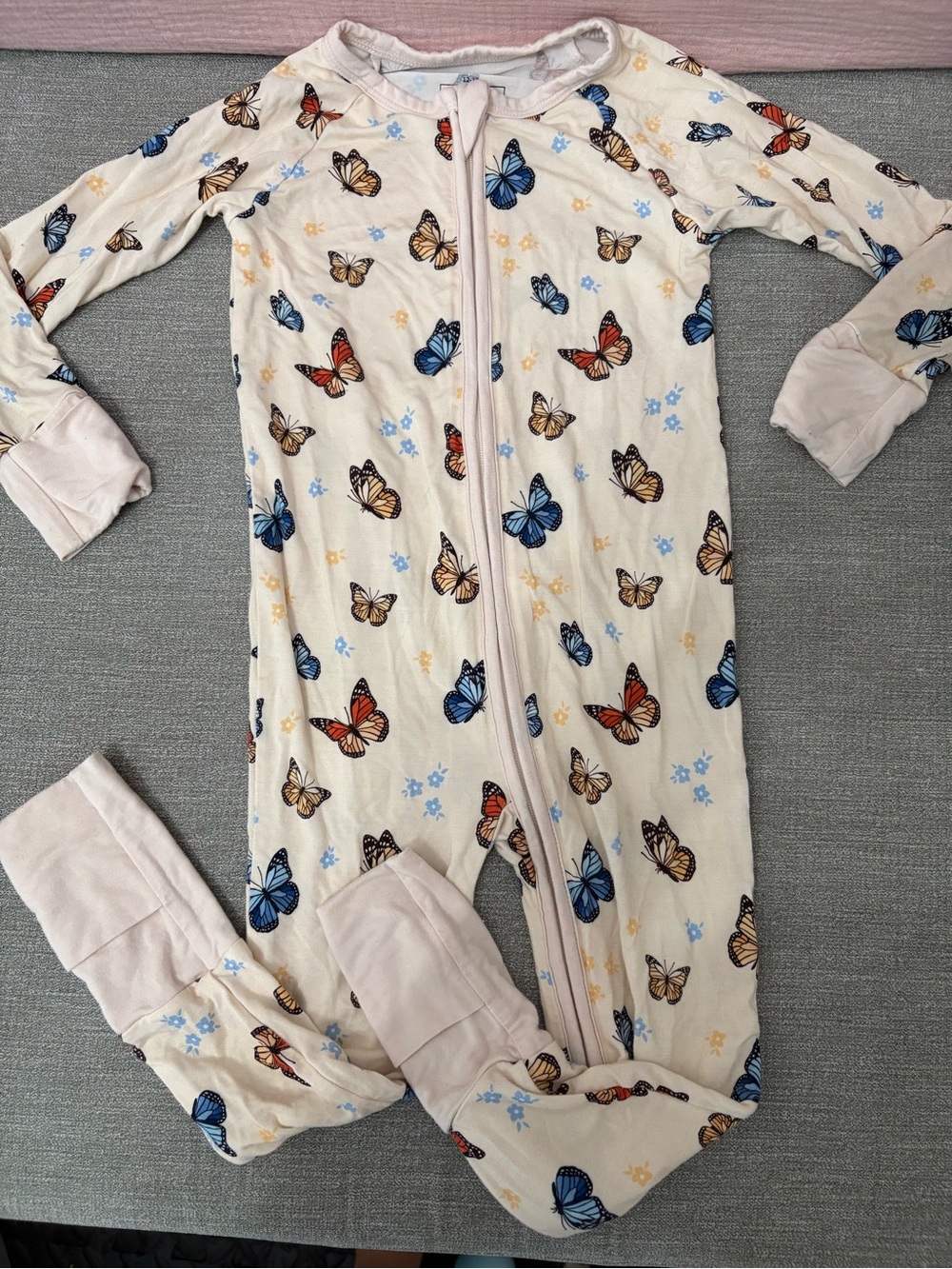 “Butterfly dreams” zip pajama